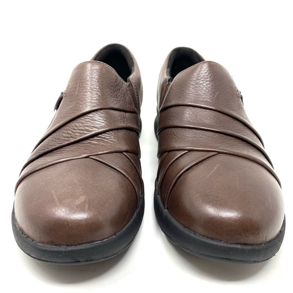 Clarks Un.Adorn loop dark brown leather shoes - Picture 5 of 10